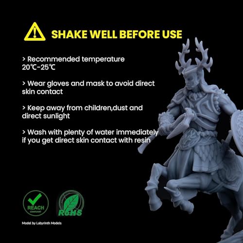 ELEGOO 3D Printer Resin 405nm Photopolymer Gray 1000g