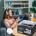 Vintage 9-in-1 Record Player Turntable with Bluetooth, AM/FM Radio, CD & Cassette Player, USB/SD Playback, Remote Control, Aux & RCA Inputs, Headphone Jack – Classic Audio System for Music Lovers