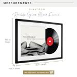 MCS Double Matte Record Album Frame, 16.5x25 Record Frame, Black for LP Vinyl Record & Jacket Display (1-Pack)