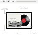 MCS Double Matte Record Album Frame, 16.5x25 Record Frame, Black for LP Vinyl Record & Jacket Display (1-Pack)