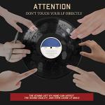 NUSWOR 2pcs Anti-Static Vinyl Record Cleaner & Protector Mat/Mitt - Soft Fiber LP Handler & Gripper for Turntable