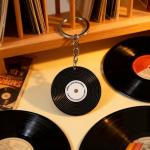 GKDFK Music Keychain Gifts Car Keys Backpack Charms Accessories DJ Keyrings Vinyl Record Keychain for Music Lovers
