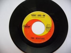 The Beatles, Nowhere Man / What Goes On - 45 Rpm 7" Vinyl Record
