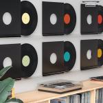 Facmogu 6 Pack 12in Blank Vinyl Record Decor, Fake Vintage Record for Indie Wall Aesthetic Room Decor, 70s 80s 90s Rock & Roll Music Party Decor, Retro Records for Home Living Room, Craft Display Decoration