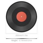 Facmogu 6 Pack 12in Blank Vinyl Record Decor, Fake Vintage Record for Indie Wall Aesthetic Room Decor, 70s 80s 90s Rock & Roll Music Party Decor, Retro Records for Home Living Room, Craft Display Decoration