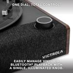 Victrola Eastwood II Record Player with Speakers – Bluetooth 5.1 and Vinyl Stream Technology, Vintage Style 3-Speed Vinyl Player, Audio Technica AT-3600LA Cartridge (Oak)