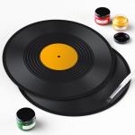 Facmogu 6 Pack 12in Blank Vinyl Record Decor, Fake Vintage Record for Indie Wall Aesthetic Room Decor, 70s 80s 90s Rock & Roll Music Party Decor, Retro Records for Home Living Room, Craft Display Decoration