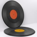 Facmogu 6 Pack 12in Blank Vinyl Record Decor, Fake Vintage Record for Indie Wall Aesthetic Room Decor, 70s 80s 90s Rock & Roll Music Party Decor, Retro Records for Home Living Room, Craft Display Decoration