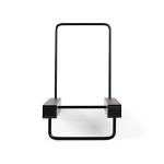 Victrola The Stand – Tabletop Vinyl Record Holder & Organizer - Holds 25+ Records, Smart Black Metal Accents, Easy No-Tool Assembly, Stylish Display for LPs (Espresso)