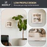 Modern JP Adhesive Vinyl Wall Mount (4-Pack) – Strong Hold Record Holder Wall, Record-Safe Easy Installation, Album Wall Mount for 1LP and 2LP – Clear