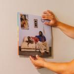 Modern JP Adhesive Vinyl Wall Mount (4-Pack) – Strong Hold Record Holder Wall, Record-Safe Easy Installation, Album Wall Mount for 1LP and 2LP – Clear