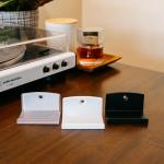 Modern JP Adhesive Vinyl Wall Mount (4-Pack) – Strong Hold Record Holder Wall, Record-Safe Easy Installation, Album Wall Mount for 1LP and 2LP – Clear