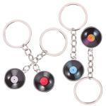 WRITWAA Vinyl Record Keychain Retro Music Key Ring for Men Women Luggage Pendant Creative Present Accessory