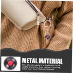 WRITWAA Vinyl Record Keychain Retro Music Key Ring for Men Women Luggage Pendant Creative Present Accessory