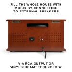 Victrola Navigator 8-in-1 Bluetooth Record Player with Built-in Speakers– 3 Speed Turntable, CD Player, Cassette, FM Radio, USB, RCA Out, Headphone Jack, Wireless Music Streaming, Real Wood (Espresso)