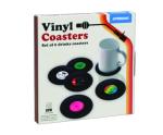 Gift Republic Retro Vinyl Coasters, Cool Drinks Coasters, Great Housewarming Gift, Music Lovers Gift idea