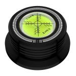 Viborg LP628B Record Weight Stabilizer, Turntable Level and Strobe Scale All-in-one, 280G LP Disc Stabilizer Vinyl Clamp for Phonograph (60Hz, Black)