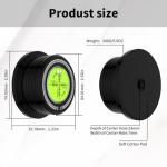 Viborg LP628B Record Weight Stabilizer, Turntable Level and Strobe Scale All-in-one, 280G LP Disc Stabilizer Vinyl Clamp for Phonograph (60Hz, Black)