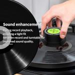 Viborg LP628B Record Weight Stabilizer, Turntable Level and Strobe Scale All-in-one, 280G LP Disc Stabilizer Vinyl Clamp for Phonograph (60Hz, Black)