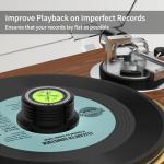 Viborg LP628B Record Weight Stabilizer, Turntable Level and Strobe Scale All-in-one, 280G LP Disc Stabilizer Vinyl Clamp for Phonograph (60Hz, Black)