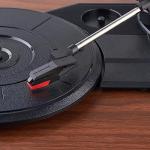 Amazon Basics Desktop Vinyl Record Player Turntable with Bluetooth Playback, Built-in Speakers, 3-Speed, Wireless Playback, Black