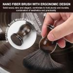 6-in-1 Vinyl Record Cleaning Kit | Vinyl Record Cleaner Kit – Includes 2in1 Velvet Microfiber Brush, Soft Antistatic Nano Fiber Brush, Cleaning Liquid, Duster & Stylus Brush, Storage Box, for Records