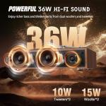 1 BY ONE Fully Automatic Record Player, All-in-One Vinyl Turntable with Automatic Repeat Function, Remote Control, Built in Speakers& DSP, Phono Preamp, AT-3600L Cartridge, Belt Drive 2-Speeds