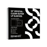 Hudson Hi-Fi Flexible Archival-Grade Vinyl Jacket Outer Sleeves – 100 Pack – Crystal Clear Polypropylene, Anti-Static & Acid-Free