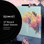 Hudson Hi-Fi Flexible Archival-Grade Vinyl Jacket Outer Sleeves – 100 Pack – Crystal Clear Polypropylene, Anti-Static & Acid-Free