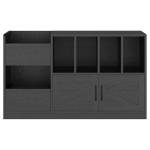 IRONCK Record Player Stand, Vinyl Record Player Table with Storage Cabinet and Drawers, Mid Century Modern Turntable Stand Holds Up to 500+ Albums for Living Room, Music Room, Black