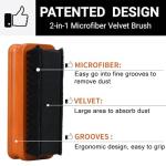 5 in1 Vinyl Record Cleaner Kit, Vinyl Records Cleaning Kit for Records Albums, Includes 2in1 Velvet & Microfiber Brush, XL Cleaning Liquid, Duster & Turntable Stylus Brush