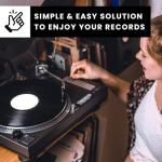 5 in1 Vinyl Record Cleaner Kit, Vinyl Records Cleaning Kit for Records Albums, Includes 2in1 Velvet & Microfiber Brush, XL Cleaning Liquid, Duster & Turntable Stylus Brush