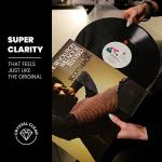 EVEO 100 Vinyl Record Sleeves Outer – Crystal Clear Outer Vinyl Sleeves LP Album Covers 12.75"x12.75" | Perfect Fit Protective 3 Mil Protection for Single & Double LPs - Archival Quality