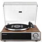 ONE-Q All-in-one Vinyl Record Player with Bluetooth 5.4, HiFi Turntable Built-in Speakers, Phono Preamp, AT-3600L Cartridge, 33/45 RPM, Auto Off