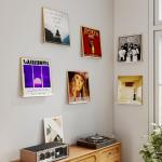 Laurensory Vinyl Record Shelf Wall Mount, 12 inch Clear Acrylic Album Record Holder Display, Floating Shelves for Wall, Magazine Shelf, Kids Bookshelf, Suitable for Bedroom, Living Room, etc.—6 Pack