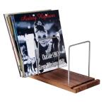LiTY Vinyl Record Storage Holder, Solid Wood Record Stand for albums, 50-75 LP Vinyl Rack, Built-in Now Playing, for Albums Rack Organizer Record Display