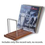 LiTY Vinyl Record Storage Holder, Solid Wood Record Stand for albums, 50-75 LP Vinyl Rack, Built-in Now Playing, for Albums Rack Organizer Record Display