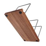 LiTY Vinyl Record Storage Holder, Solid Wood Record Stand for albums, 50-75 LP Vinyl Rack, Built-in Now Playing, for Albums Rack Organizer Record Display