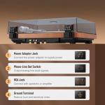 1 BY ONE Fully Automatic Belt-Drive Turntable, Wireless Vinyl Record Player with Automatic Repeat Function, Remote Control, Phono Preamp, AT-3600L Cartridge, 33/45 RPM