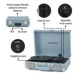Crosley CR8005F-TN Cruiser Plus Vintage 3-Speed Bluetooth in/Out Suitcase Vinyl Record Player Turntable, Tourmaline
