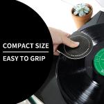 sdroceRyaM 4PCS Record Mitt LP Handler Gripper Anti-Static Vinyl Record Cleaner &Protector Soft Microfiber Practical Turntable Accessories(Black)