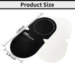 sdroceRyaM 4PCS Record Mitt LP Handler Gripper Anti-Static Vinyl Record Cleaner &Protector Soft Microfiber Practical Turntable Accessories(Black)