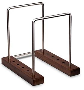 Optage Audio 35 LP Vinyl Record Holder, Solid Walnut Wood Record Holder for Albums, Now Playing Record Props, Vinyl Record Storage, LP Holder Rack, Vinyl Stand