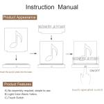 Homsewit Now Playing Vinyl Record Stand, Wooden LED Vinyl Album Display Storage, Light Up Acrylic Music Collection Holder