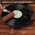 Mopiano Vinyl Record Cleaning Kit|Complete 6-in-1 Vinyl Record Cleaner Kit for Albums|Includes Soft Velvet Vinyl Record Brush,LP Cleaning Liquid,Stylus Brush,Nylon Brush,Microfiber Cloth & Storage Box
