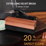 Mopiano Vinyl Record Cleaning Kit|Complete 6-in-1 Vinyl Record Cleaner Kit for Albums|Includes Soft Velvet Vinyl Record Brush,LP Cleaning Liquid,Stylus Brush,Nylon Brush,Microfiber Cloth & Storage Box