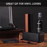 Mopiano Vinyl Record Cleaning Kit|Complete 6-in-1 Vinyl Record Cleaner Kit for Albums|Includes Soft Velvet Vinyl Record Brush,LP Cleaning Liquid,Stylus Brush,Nylon Brush,Microfiber Cloth & Storage Box