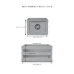 Crosley AC1004A-NA Record Storage Crate Holds up to 75 Albums, Natural