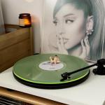 Turntable Mat Record Platter Slipmat: Greenlit Acrylic Record Player Platter Vinyl Slip Mats for Turntables Antistatic Tighter & Defined Bass, Green