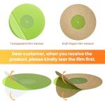 Turntable Mat Record Platter Slipmat: Greenlit Acrylic Record Player Platter Vinyl Slip Mats for Turntables Antistatic Tighter & Defined Bass, Green